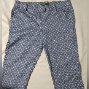 Donna Rico blue and white ankle pants